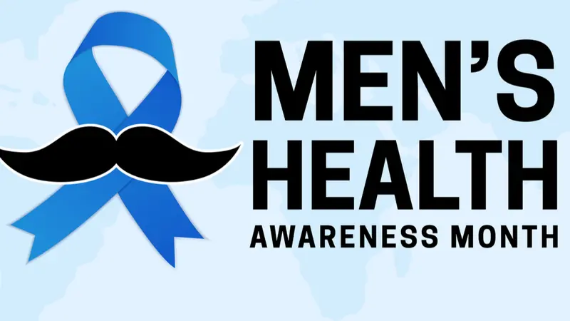 Men's Health Awareness Month Background Illustration