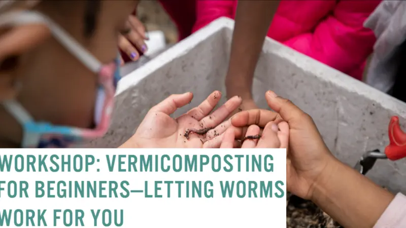 Children holding worms and dirt Children holding worms and dirt