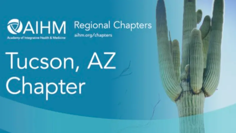 AIHM logo and Tucson chapter name with a picture of a cactus
