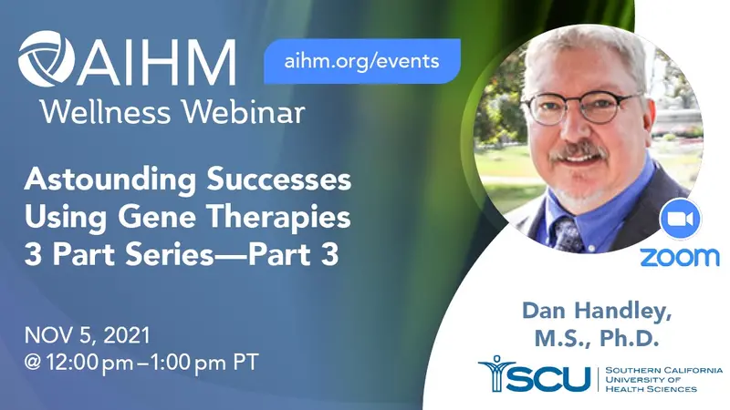 AIHM Wellness Webinar Banner