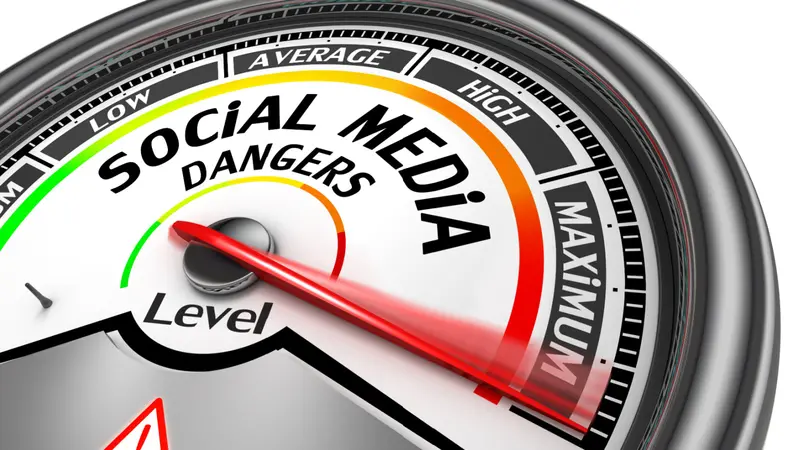 Social media dangers level to maximum modern conceptual meter