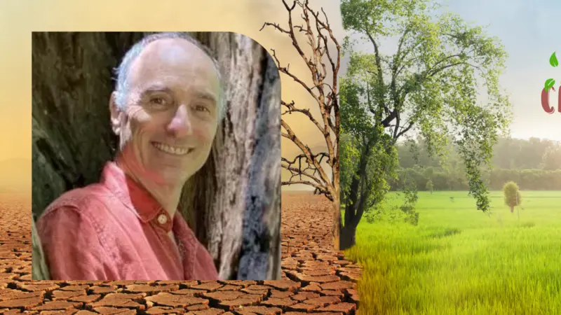 Climate change and environmental damage with photo of Jeffrey Smith