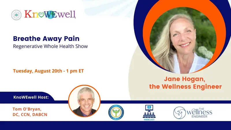 Banner: Breathe Away Pain Masterclass with Jane Hogan, The Wellness Engineer