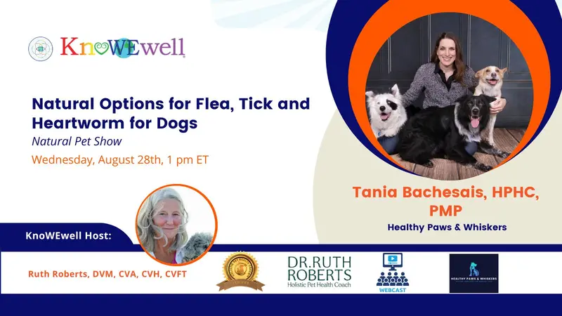 Banner: Natural Pet Show: Natural Options for Flea, Tick and Heartworm for Dogs