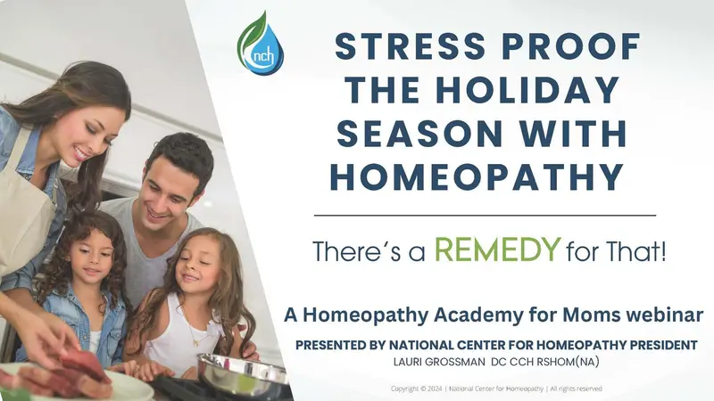 Banner: Stress Proof the Holiday Season with Homeopathy