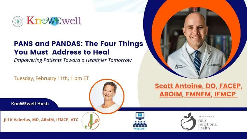 Banner: Pans and Pandas: The Four Things  You Must  Address to Heal: Empowering Patients Toward a Healthier Tomorrow