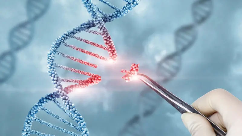 Concept of treatment and adjustment of DNA molecule.