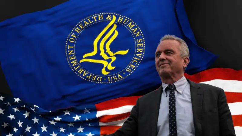 HHS and USA Flag and RFK, Jr. image