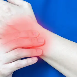 Inflammation and stiffness in the ulnar wrist joint or osteoarthritis