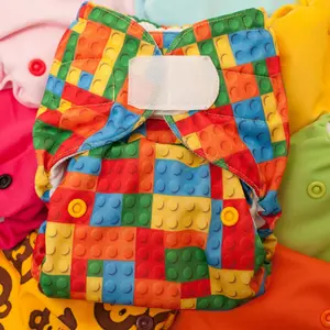 Colorful cloth diapers