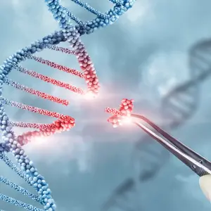 Concept of treatment and adjustment of DNA molecule.