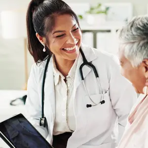 Doctor advising older patient Doctor advising older patient